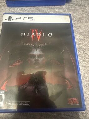 Sony PS5 Diablo IV - Black and Red Cover Art